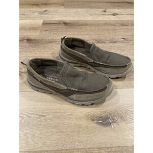 Skechers Slip-On Loafer Shoes Mens Sz 10 Brown Dad Casual Comfort Office Church